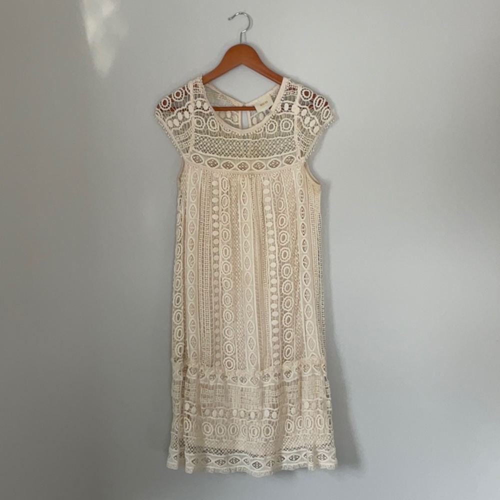 Anthropologie Maeve crochet lace dress